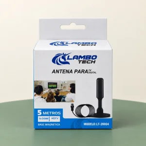 ANTENA TV DIGITAL 5M DE CABLE