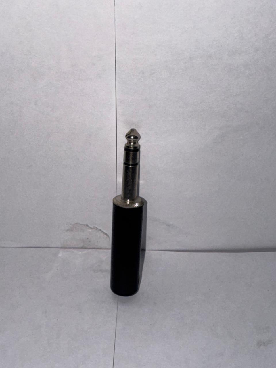 ficha  plug, 6,5 stereo  calidad metalica