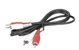 cable rca a rca rojo-blanco 1m