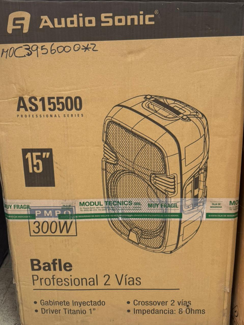 caja activa profesional 2 vías 15 pulgadas