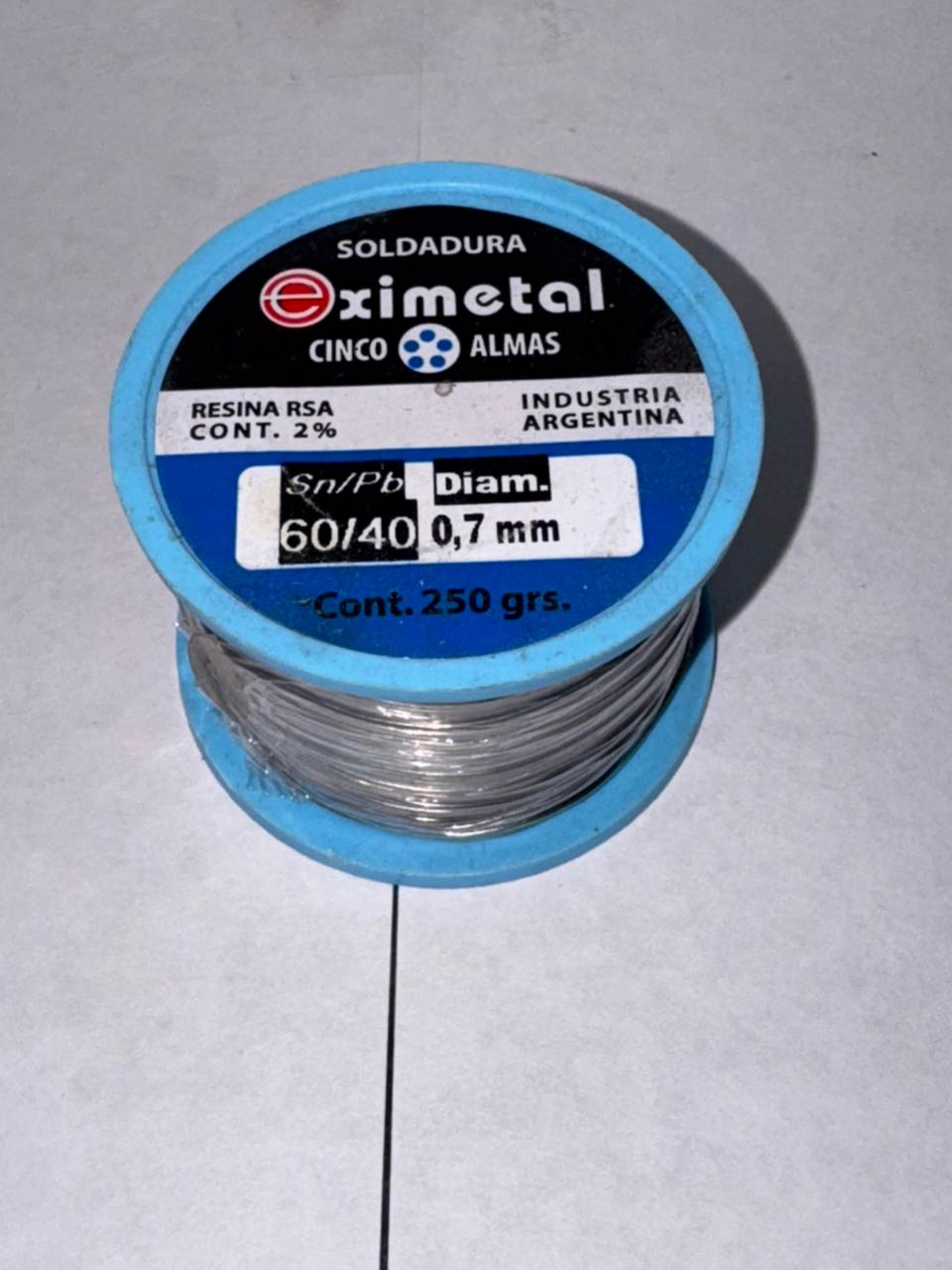 estaño por metro de 1/4