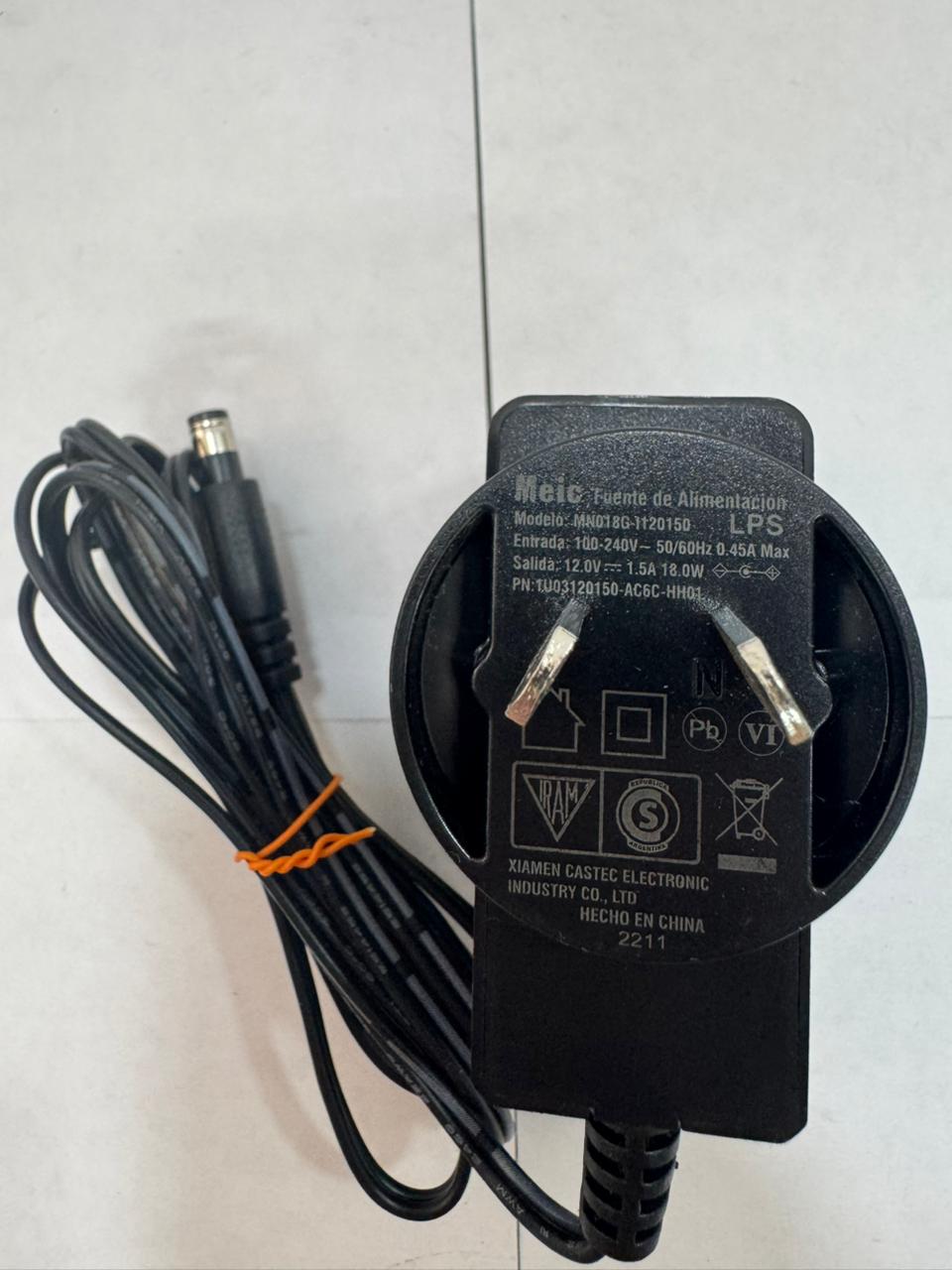 fuente de 12 v 1,5 amper