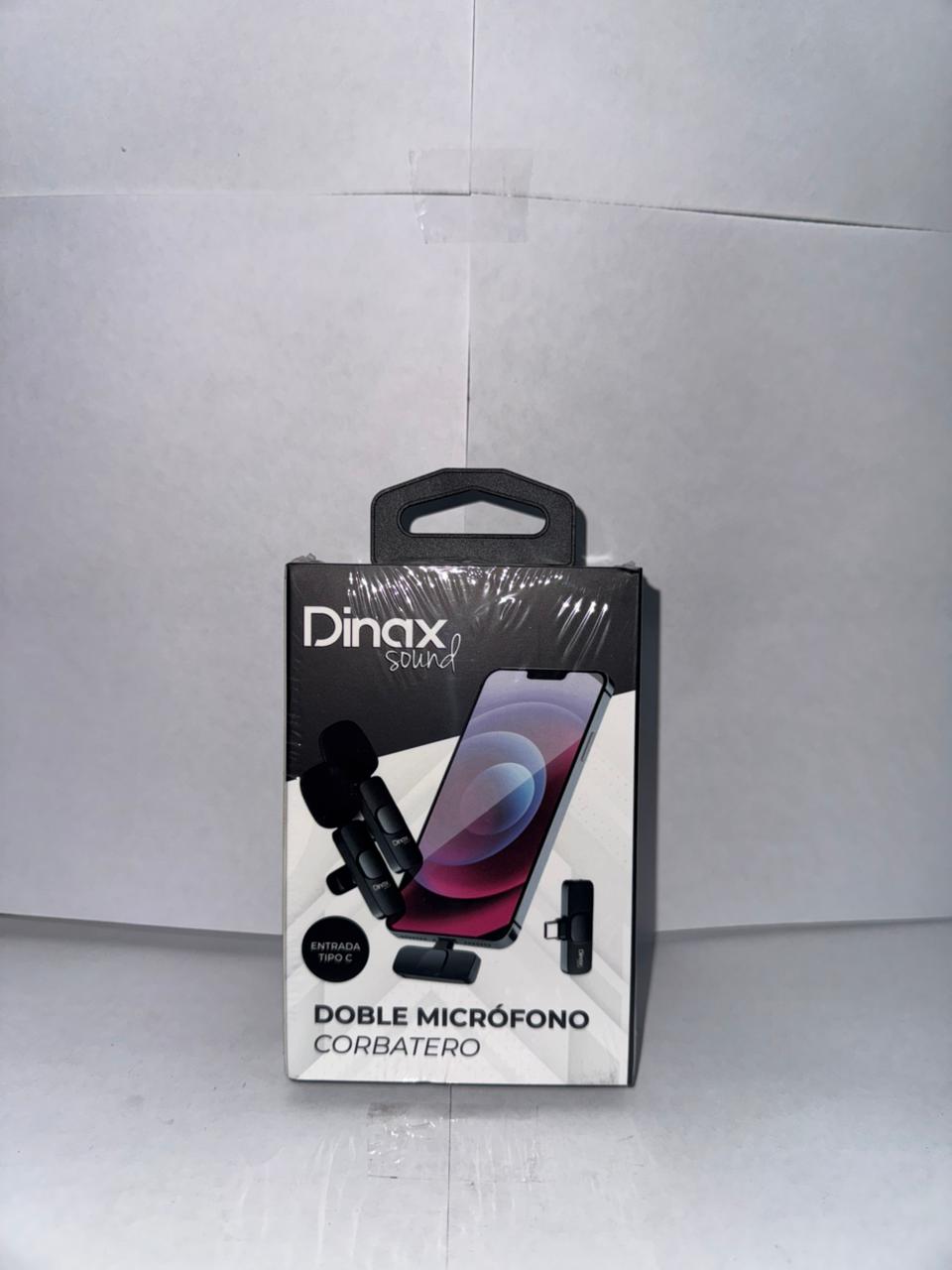 microfono doble corbatero dinax