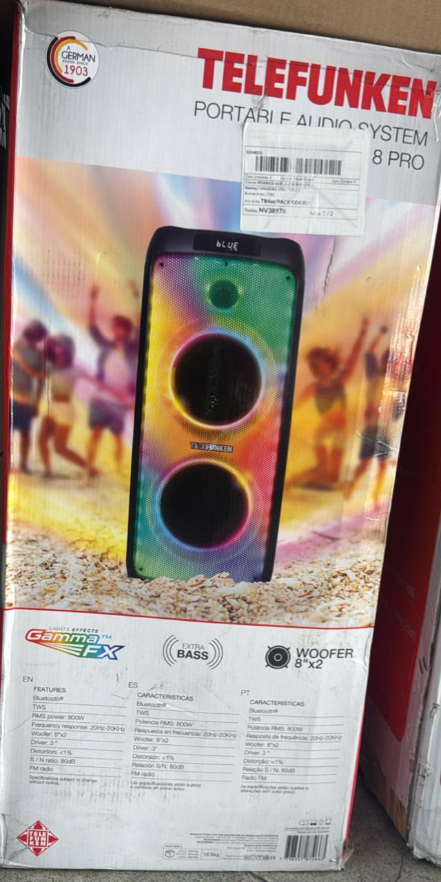 torre de sonido de 8 pulgadas